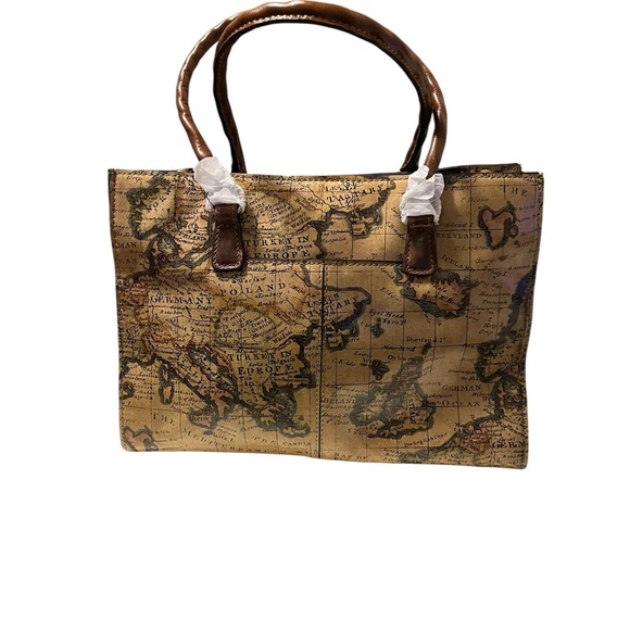 Patricia Nash Primrose European Map Tote - Picture 4 of 4